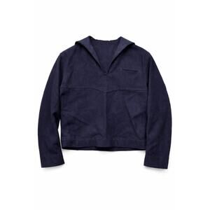 Vintage US Navy Wool Sailor Jumper Crackerjack Blue Military 42R Plain Vietnam